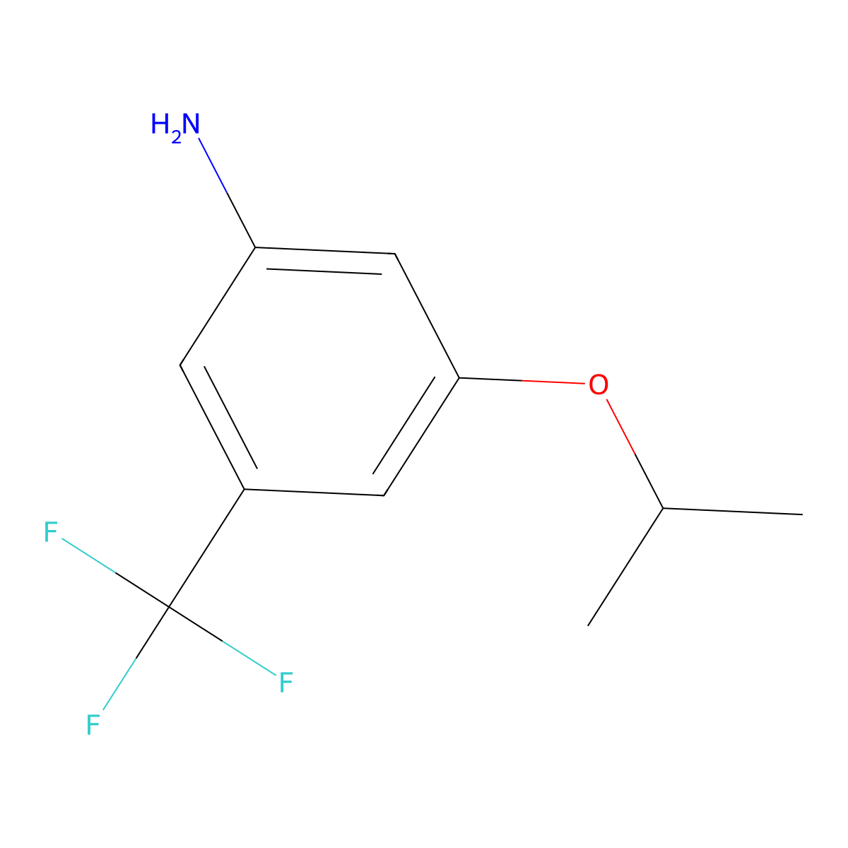 3-Isopropoxy-5-(trifluoromethyl)aniline molecular structure, CAS 1280201-29-7