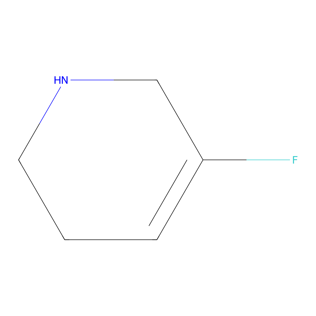 5-Fluoro-1,2,3,6-tetrahydropyridine molecular structure, CAS 1280292-64-9
