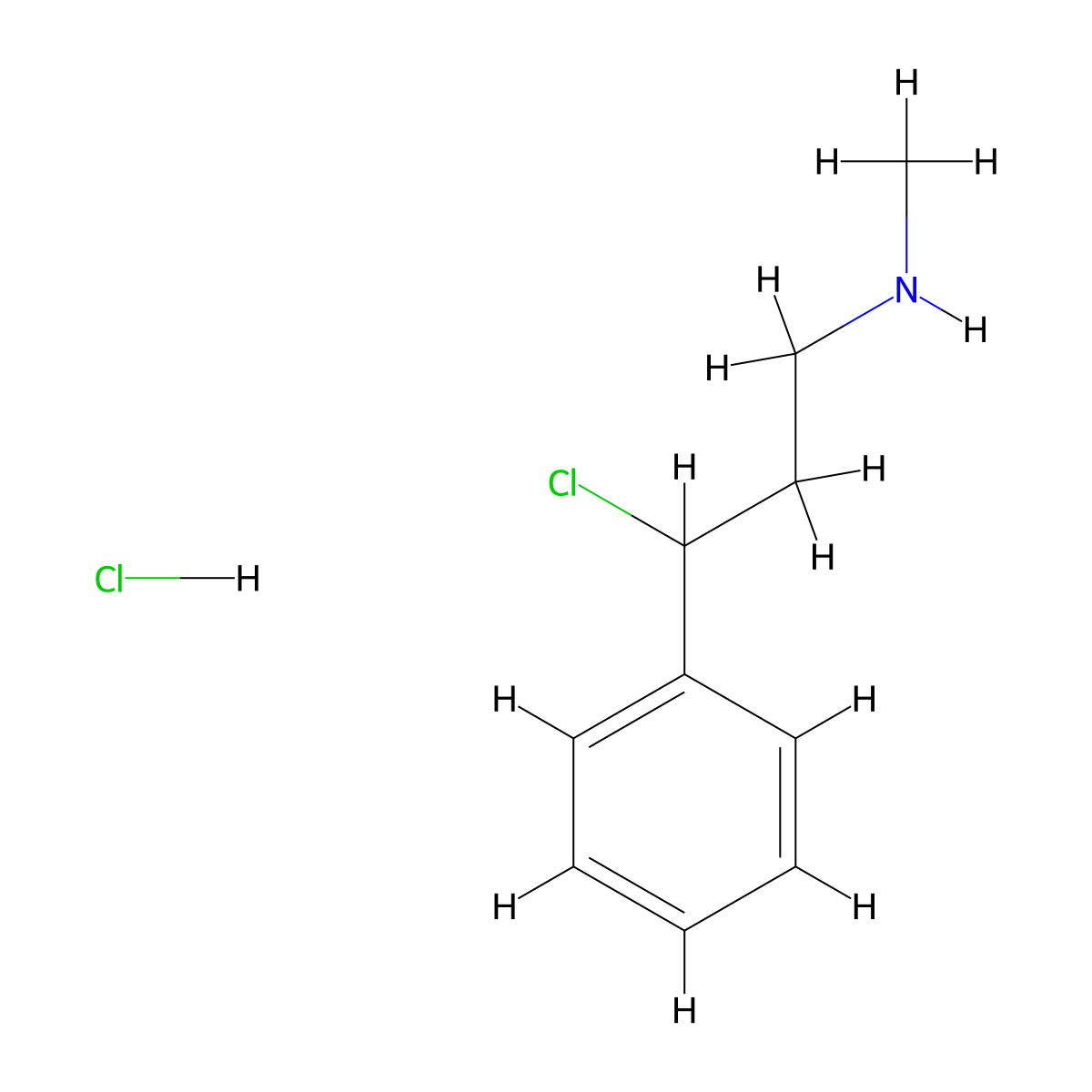 (3-Chloro-3-phenylpropyl)(methyl)amine hydrochloride molecular structure, CAS 128036-32-8