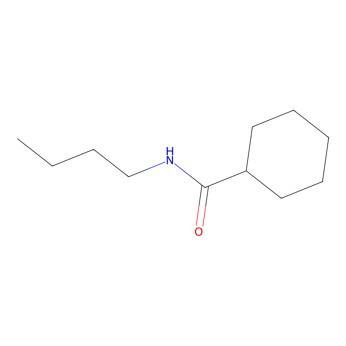 N-butylcyclohexanecarboxamide molecular structure, CAS 128037-34-3
