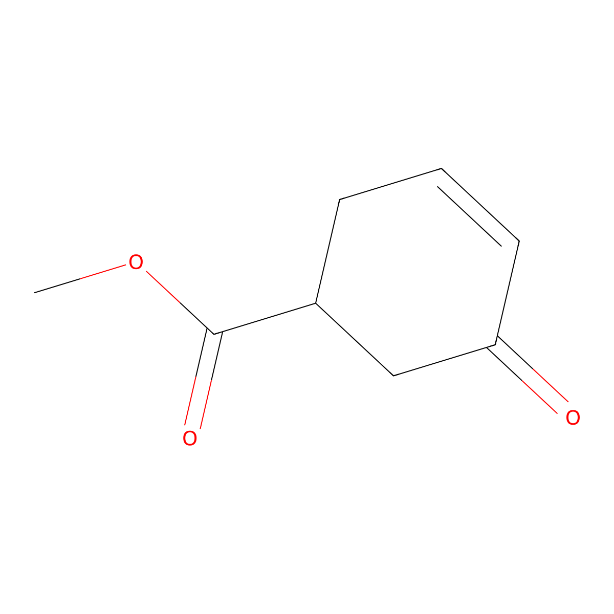 Methyl (1R)-5-oxocyclohex-3-ene-1-carboxylate molecular structure, CAS 128049-58-1