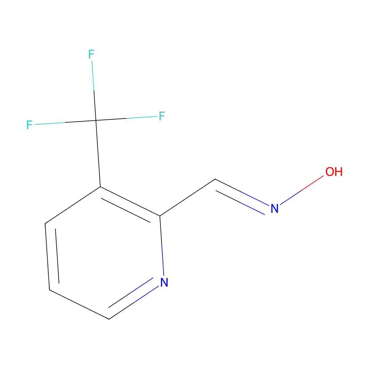 N-{[3-(Trifluoromethyl)pyridin-2-yl]methylidene}hydroxylamine molecular structure, CAS 1280538-35-3
