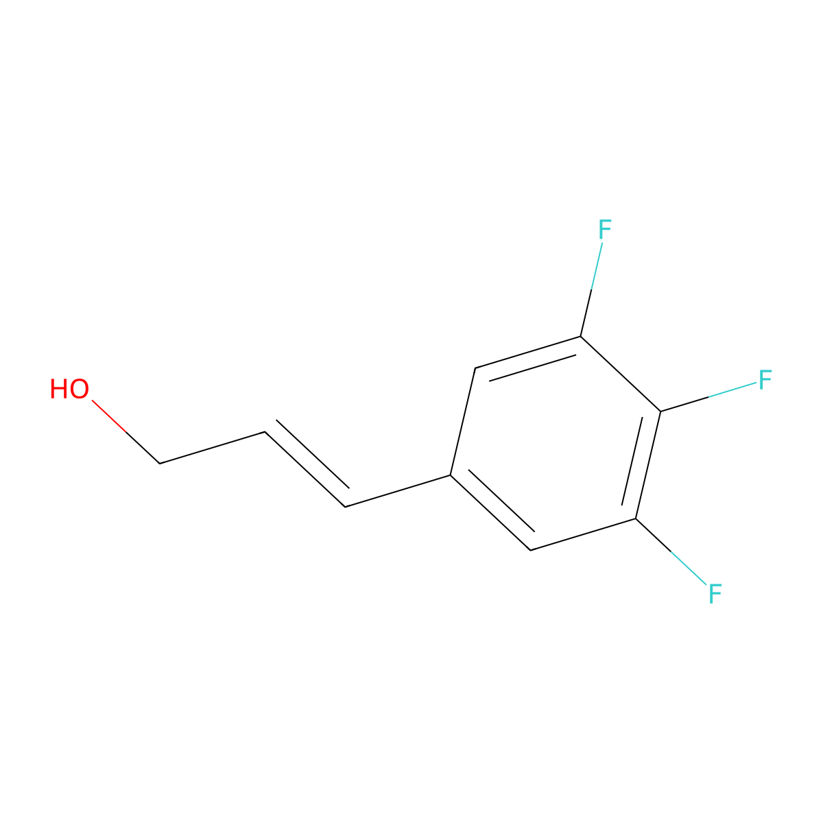 3-(3,4,5-Trifluorophenyl)prop-2-en-1-ol molecular structure, CAS 1280539-70-9