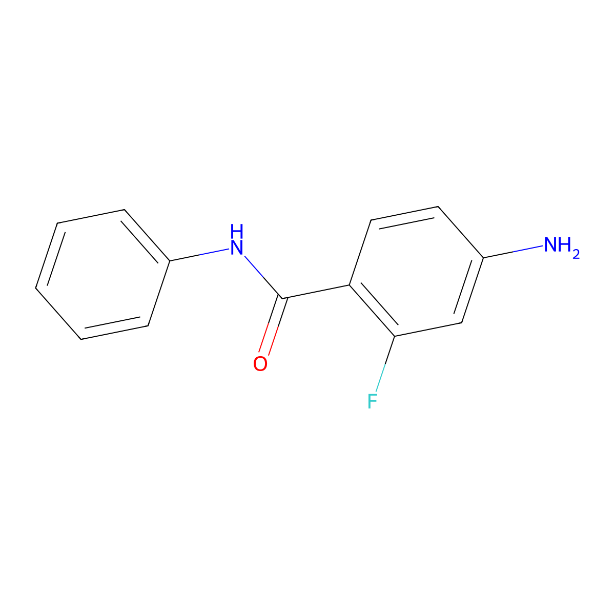 4-amino-2-fluoro-N-phenylbenzamide molecular structure, CAS 1280562-24-4