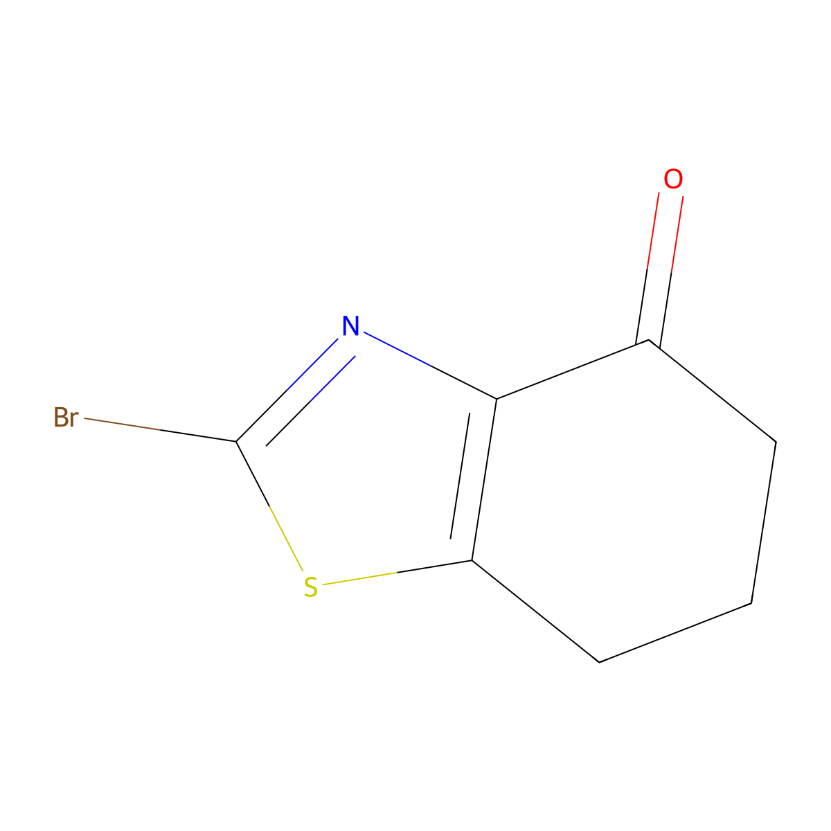 2-bromo-6,7-dihydrobenzo(d)thiazol-4(5H)-one molecular structure, CAS 1280703-98-1