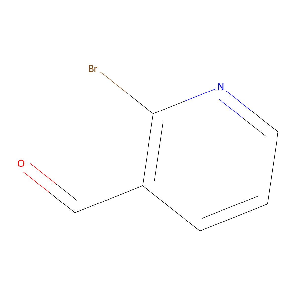 2-Bromonicotinaldehyde molecular structure, CAS 128071-75-0