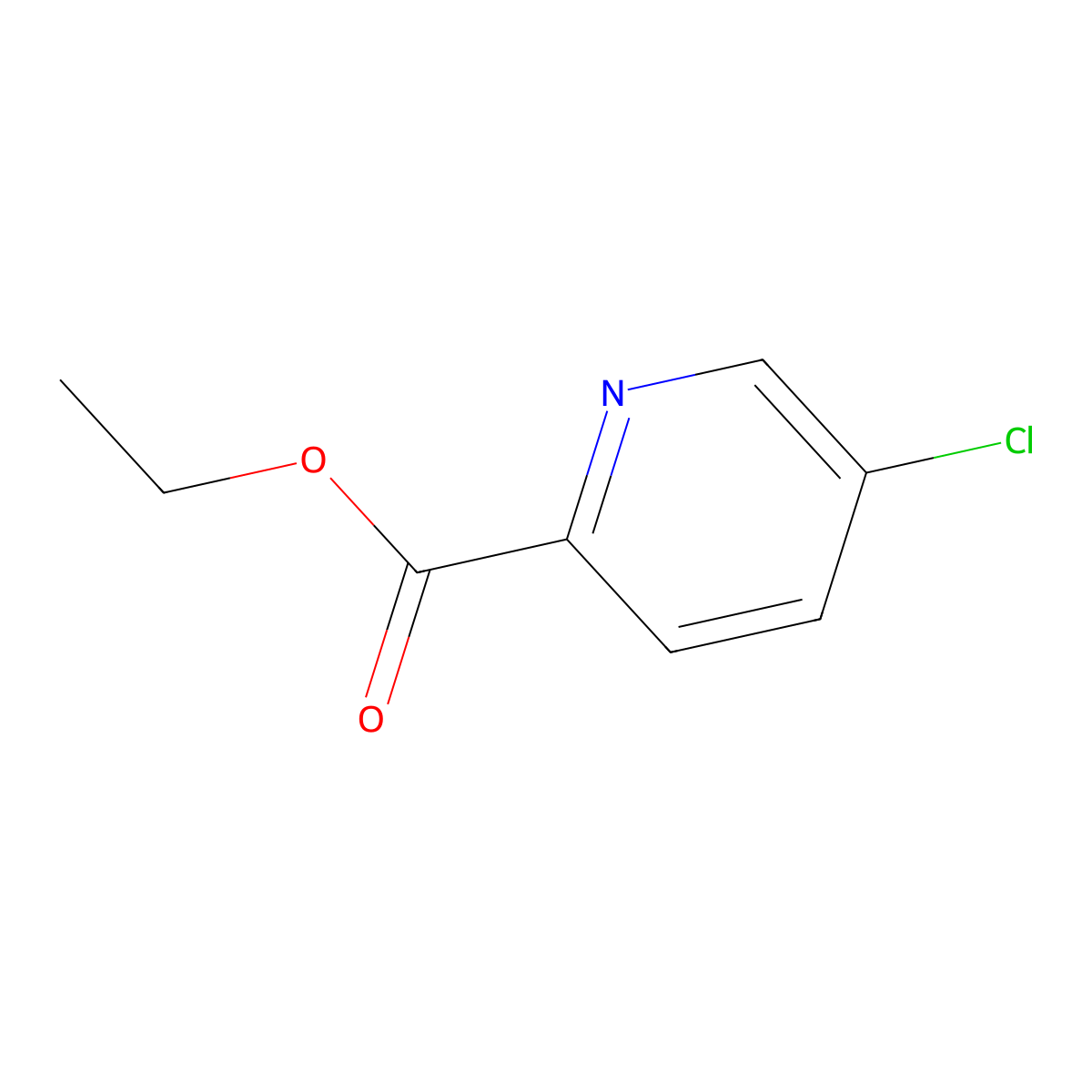 Ethyl 5-Chloropyridine-2-carboxylate molecular structure, CAS 128072-93-5