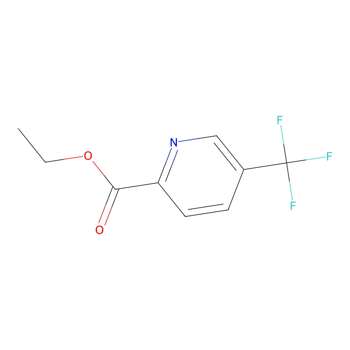Ethyl 5-(trifluoromethyl)-pyridine-2-carboxylate molecular structure, CAS 128072-94-6