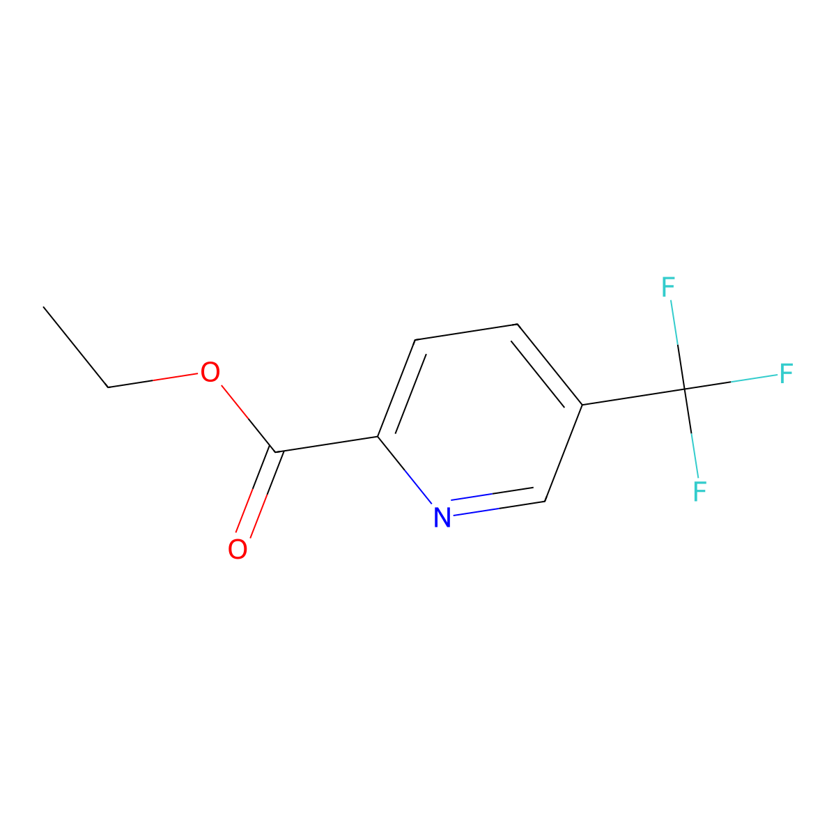 Ethyl 5-(trifluoromethyl)-pyridine-2-carboxylate molecular structure, CAS 128072-94-6