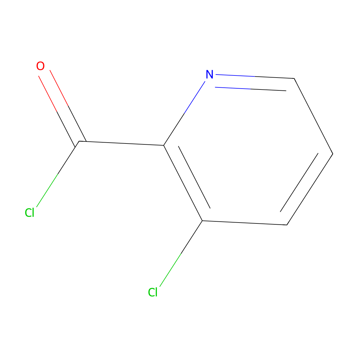 3-Chloropyridine-2-carbonyl chloride molecular structure, CAS 128073-02-9