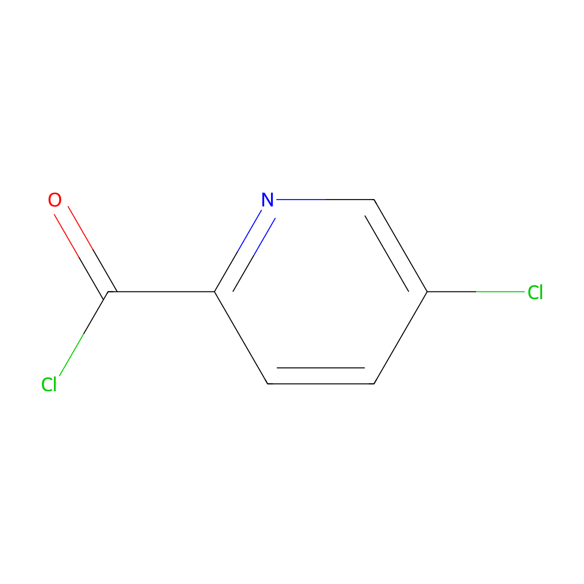 5-Chloropicolinoyl chloride molecular structure, CAS 128073-03-0
