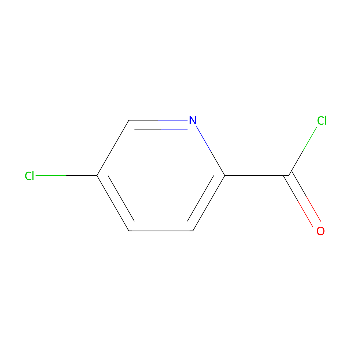 5-Chloropicolinoyl chloride molecular structure, CAS 128073-03-0