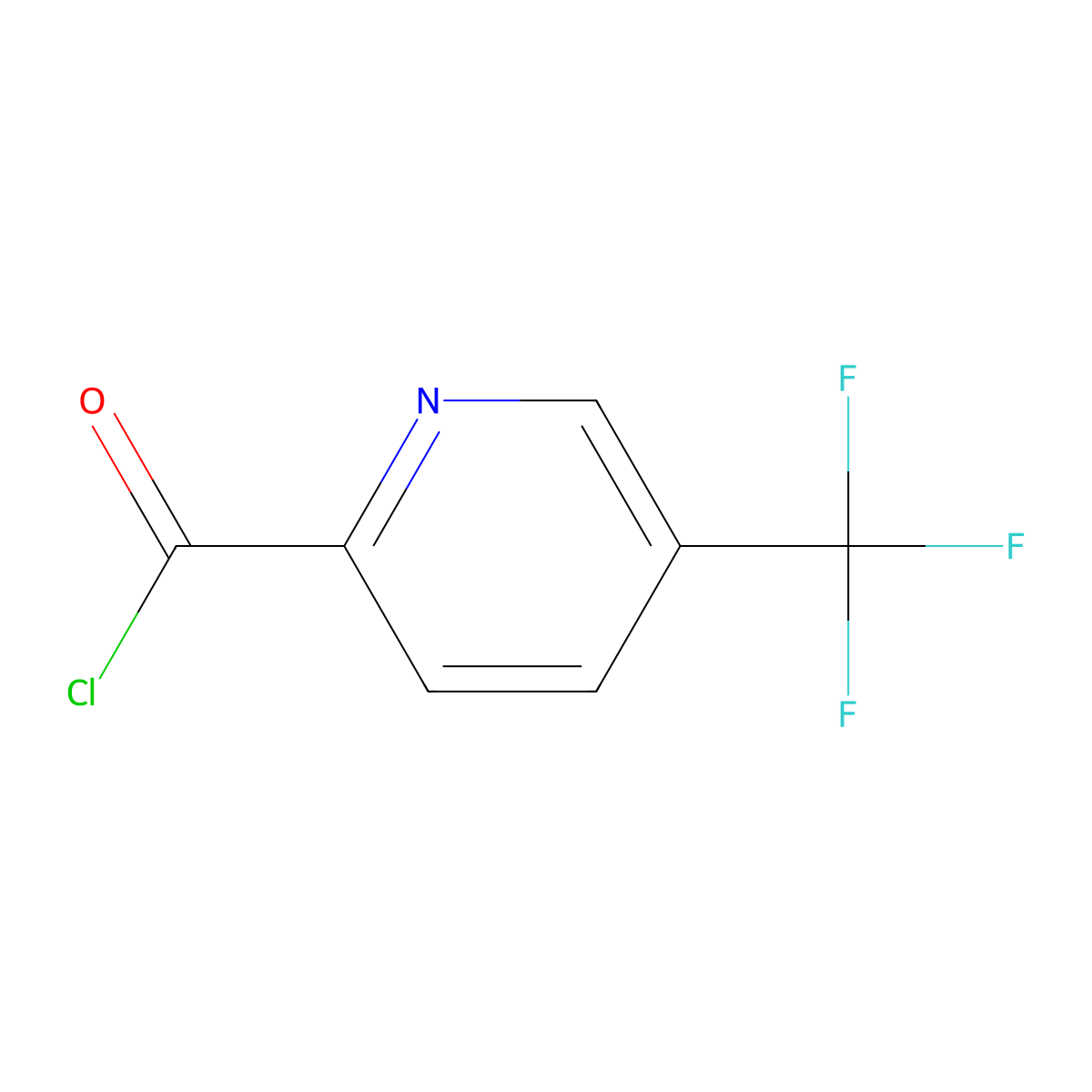 5-(Trifluoromethyl)pyridine-2-carbonyl chloride molecular structure, CAS 128073-05-2