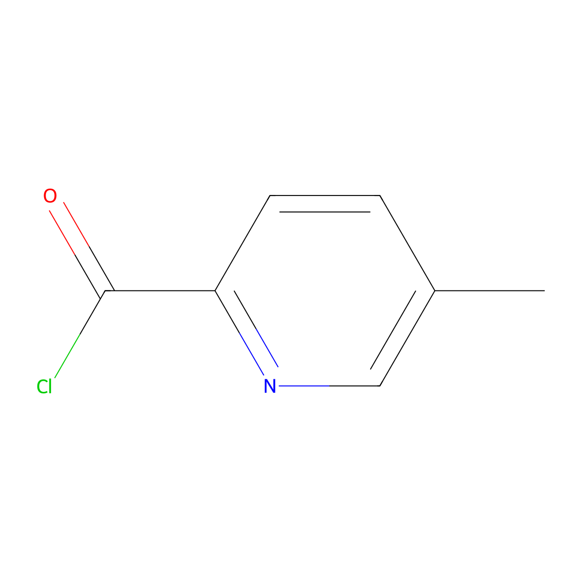 5-Methylpyridine-2-carbonyl chloride molecular structure, CAS 128073-07-4