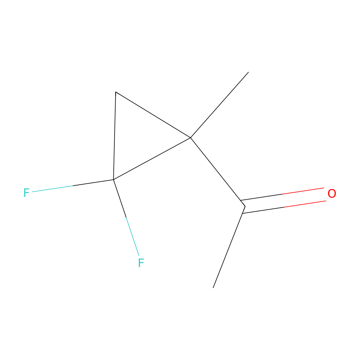 Ethanone, 1-(2,2-difluoro-1-methylcyclopropyl)-(9CI) molecular structure, CAS 128073-32-5