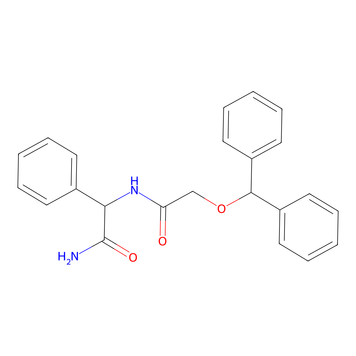 2-[2-(Diphenylmethoxy)acetamido]-2-phenylacetamide molecular structure, CAS 1280779-10-3