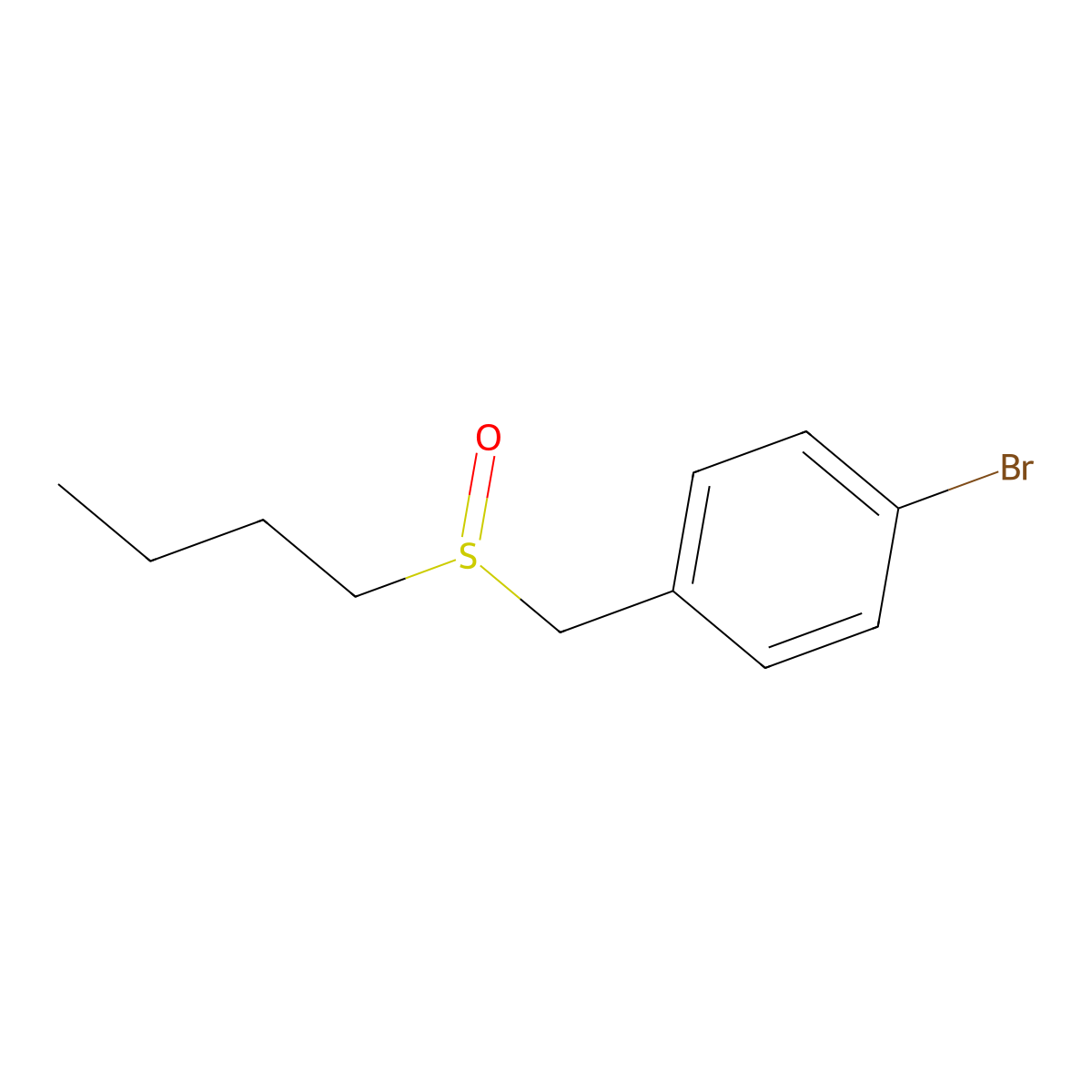 1-Bromo-4-(butylsulfinylmethyl)benzene molecular structure, CAS 1280786-57-3