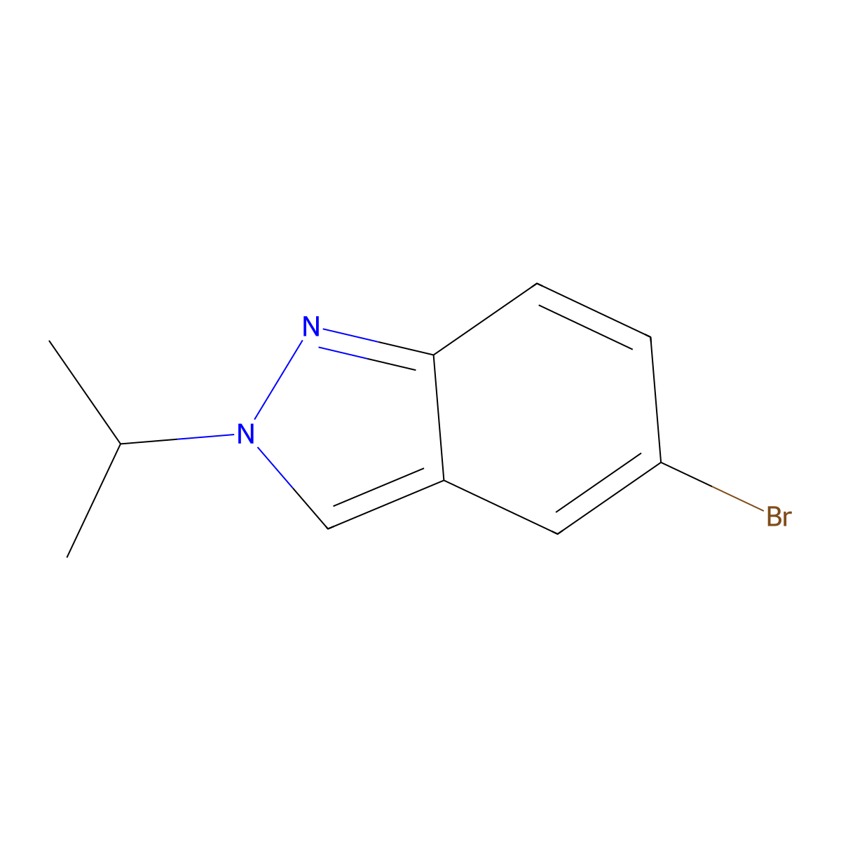 5-Bromo-2-isopropyl-2H-indazole molecular structure, CAS 1280786-61-9
