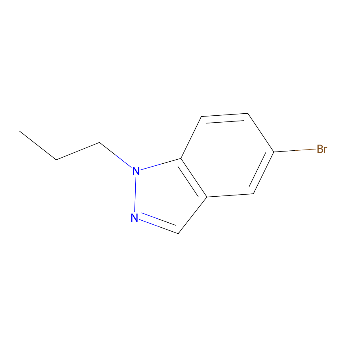 5-Bromo-1-propyl-1H-indazole molecular structure, CAS 1280786-76-6