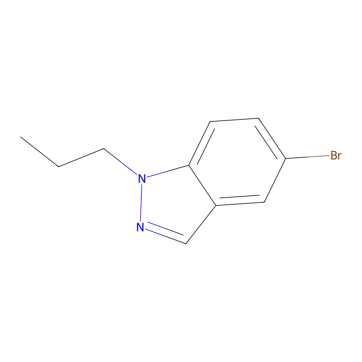 5-Bromo-1-propyl-1H-indazole molecular structure, CAS 1280786-76-6