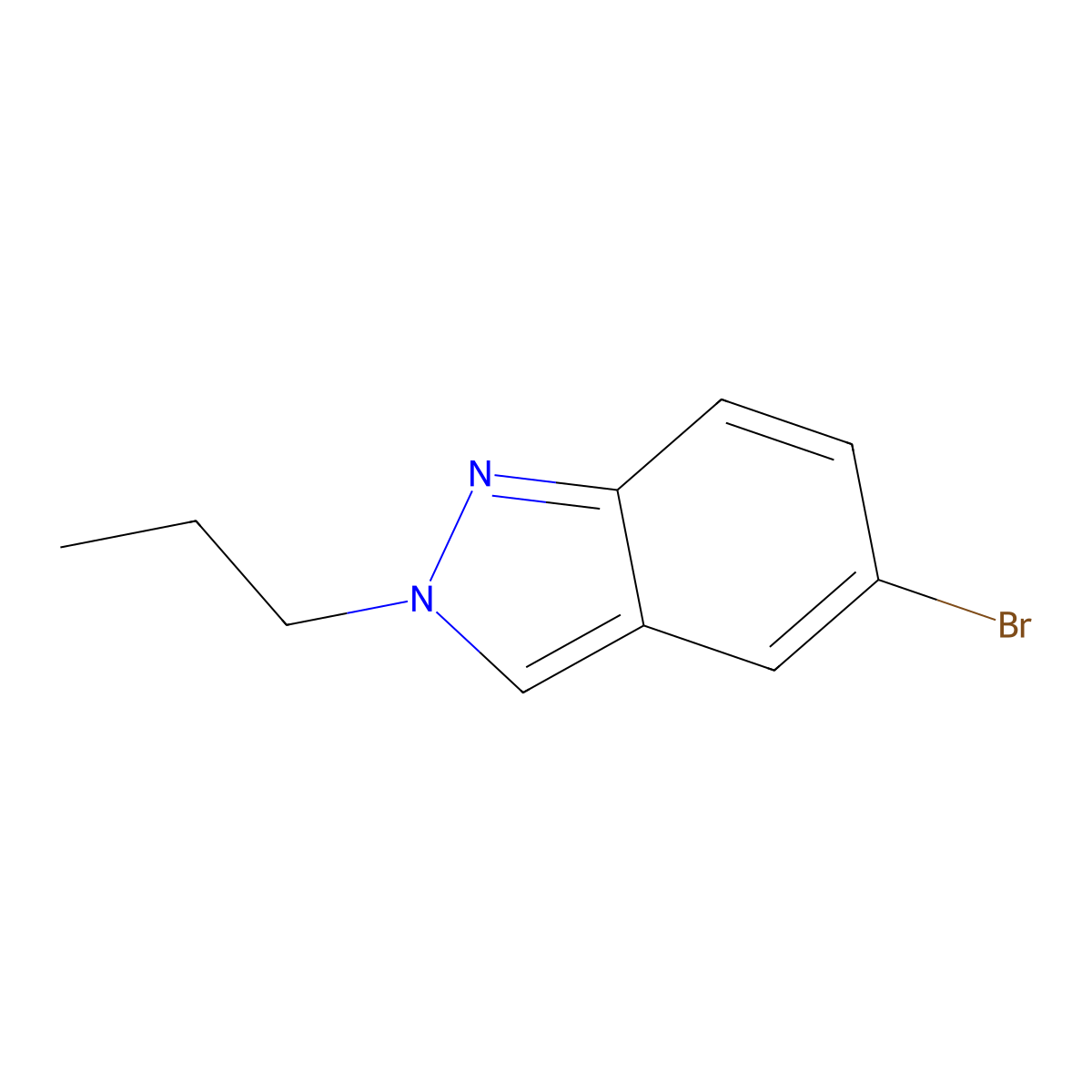 5-Bromo-2-propyl-2H-indazole molecular structure, CAS 1280786-77-7