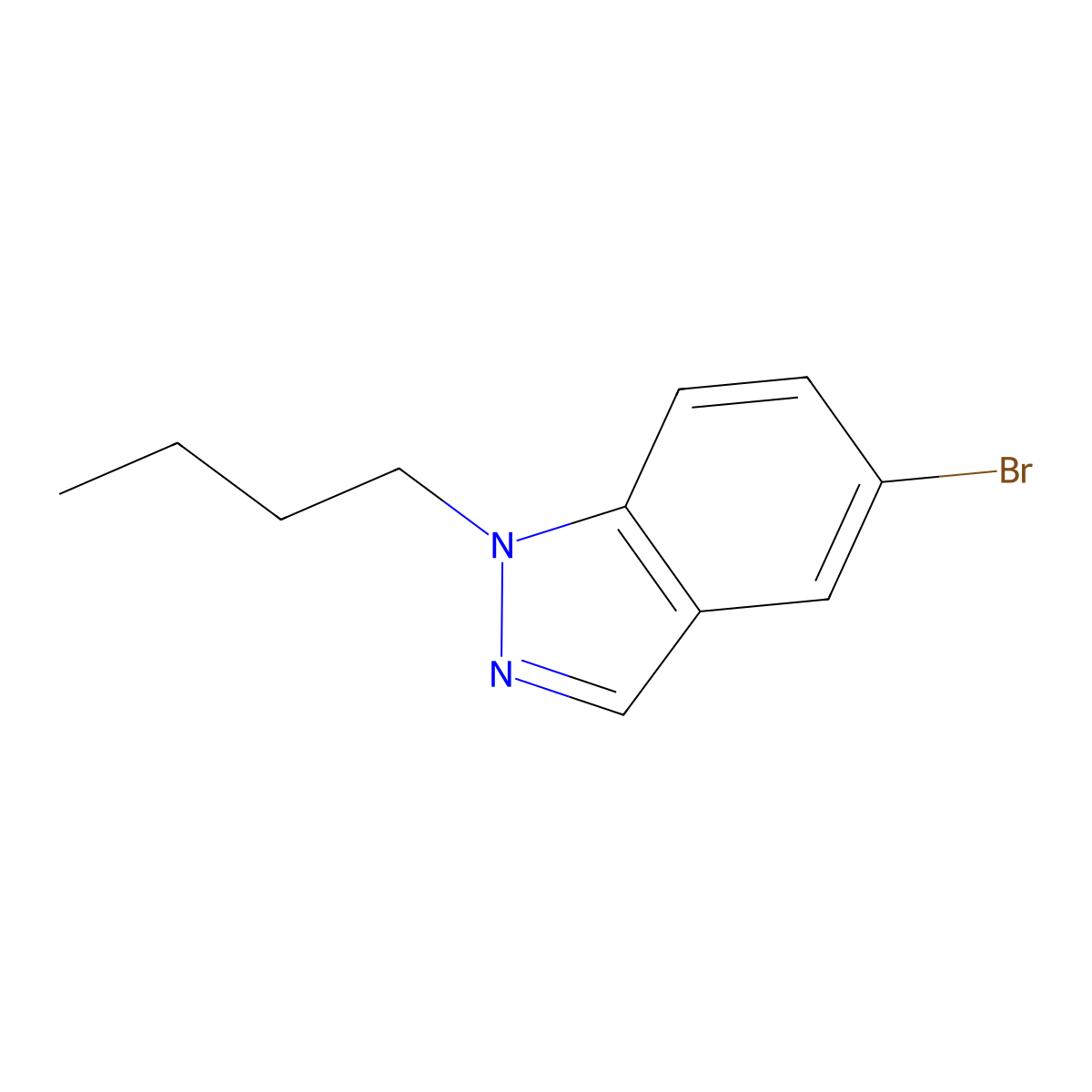 5-Bromo-1-butyl-1H-indazole molecular structure, CAS 1280786-85-7