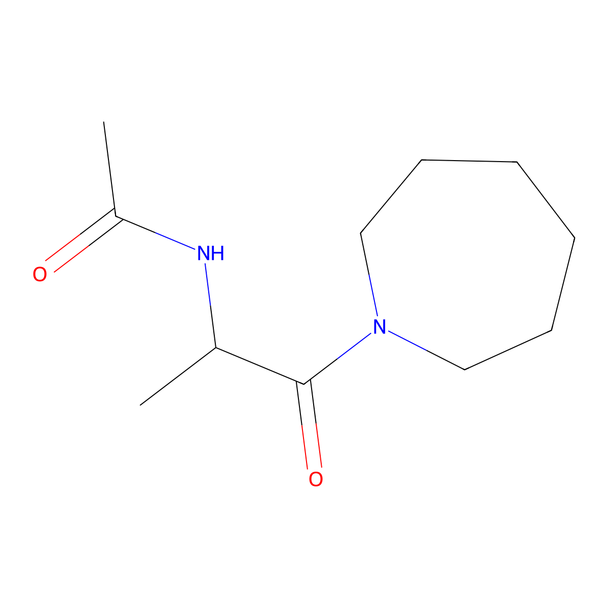 N-[1-(azepan-1-yl)-1-oxopropan-2-yl]acetamide molecular structure, CAS 1280794-18-4