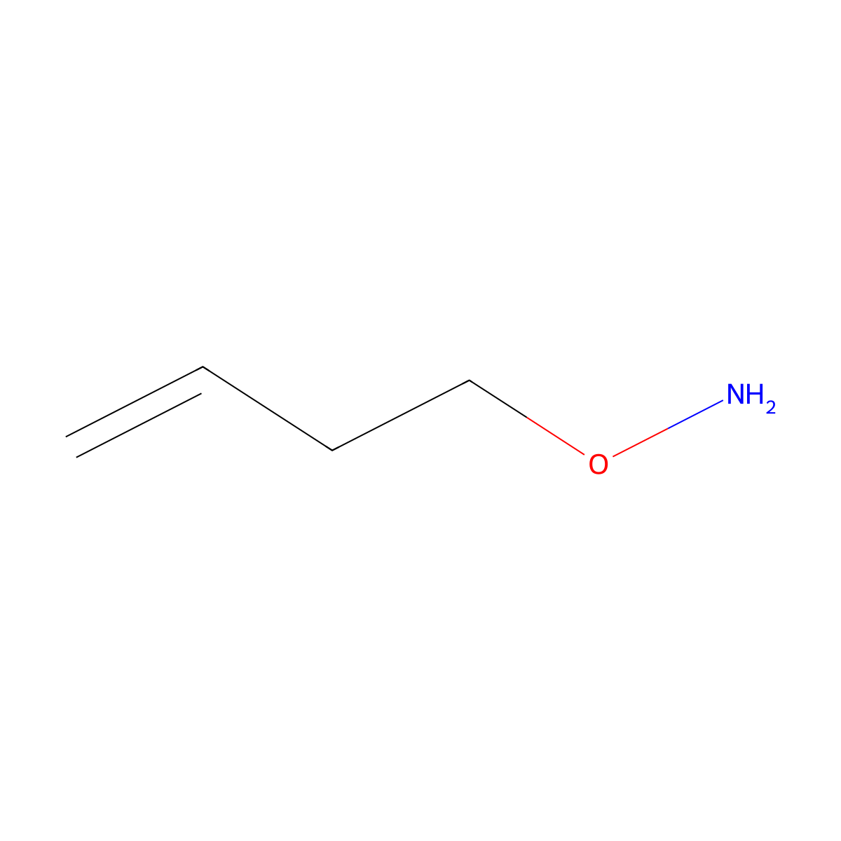 O-But-3-en-1-ylhydroxylamine molecular structure, CAS 128080-06-8