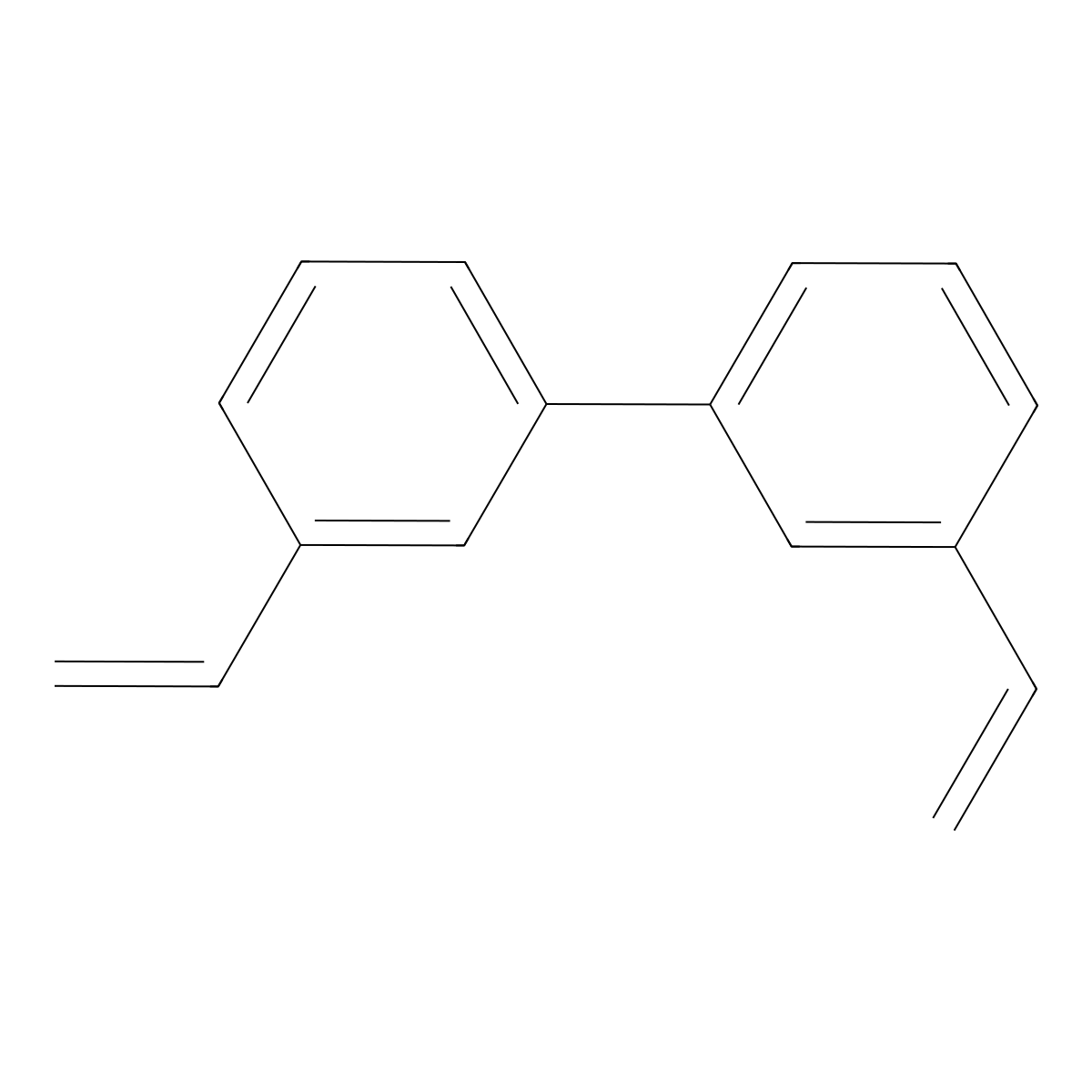1,1'-Biphenyl, 3,3'-diethenyl- molecular structure, CAS 128082-85-9