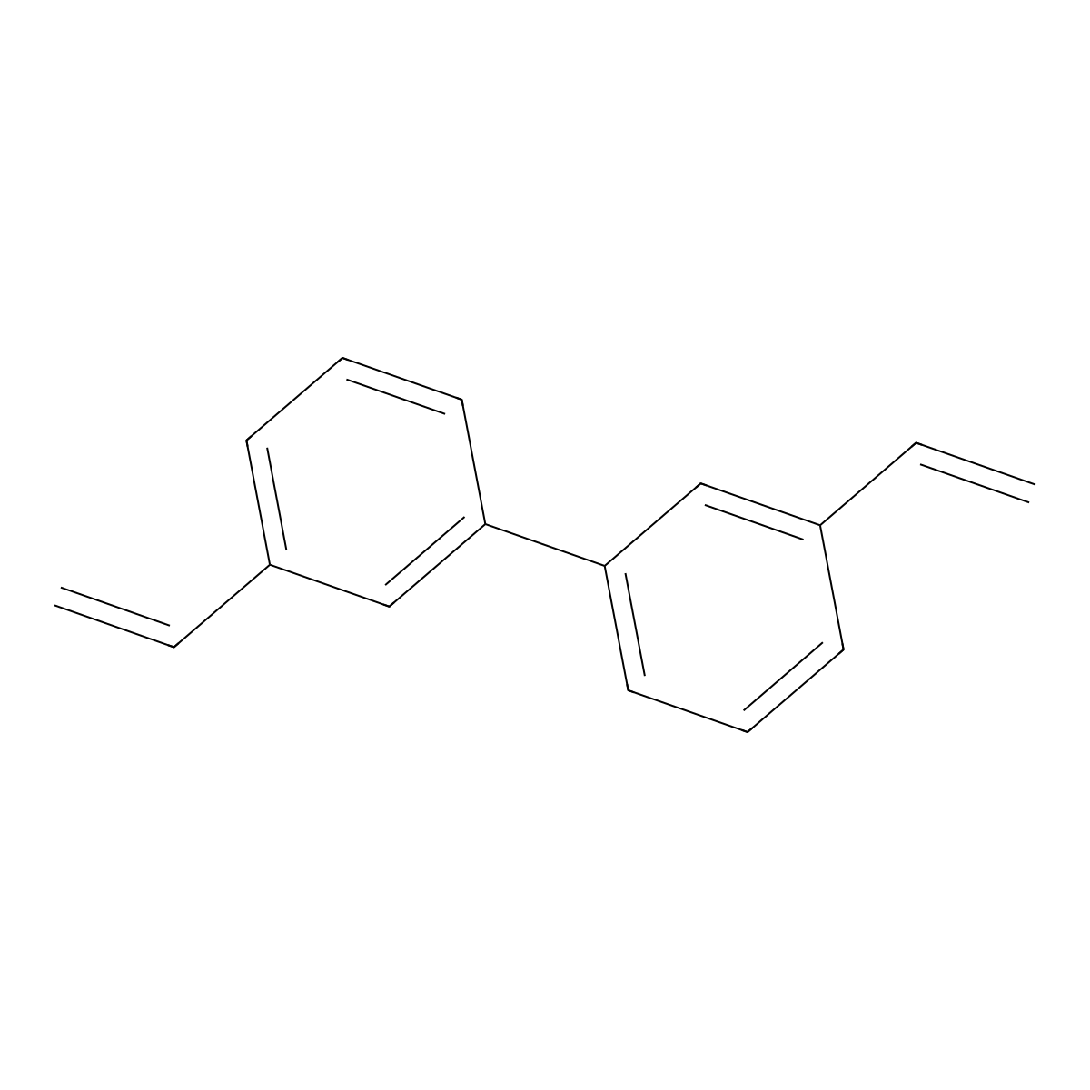 1,1'-Biphenyl, 3,3'-diethenyl- molecular structure, CAS 128082-85-9