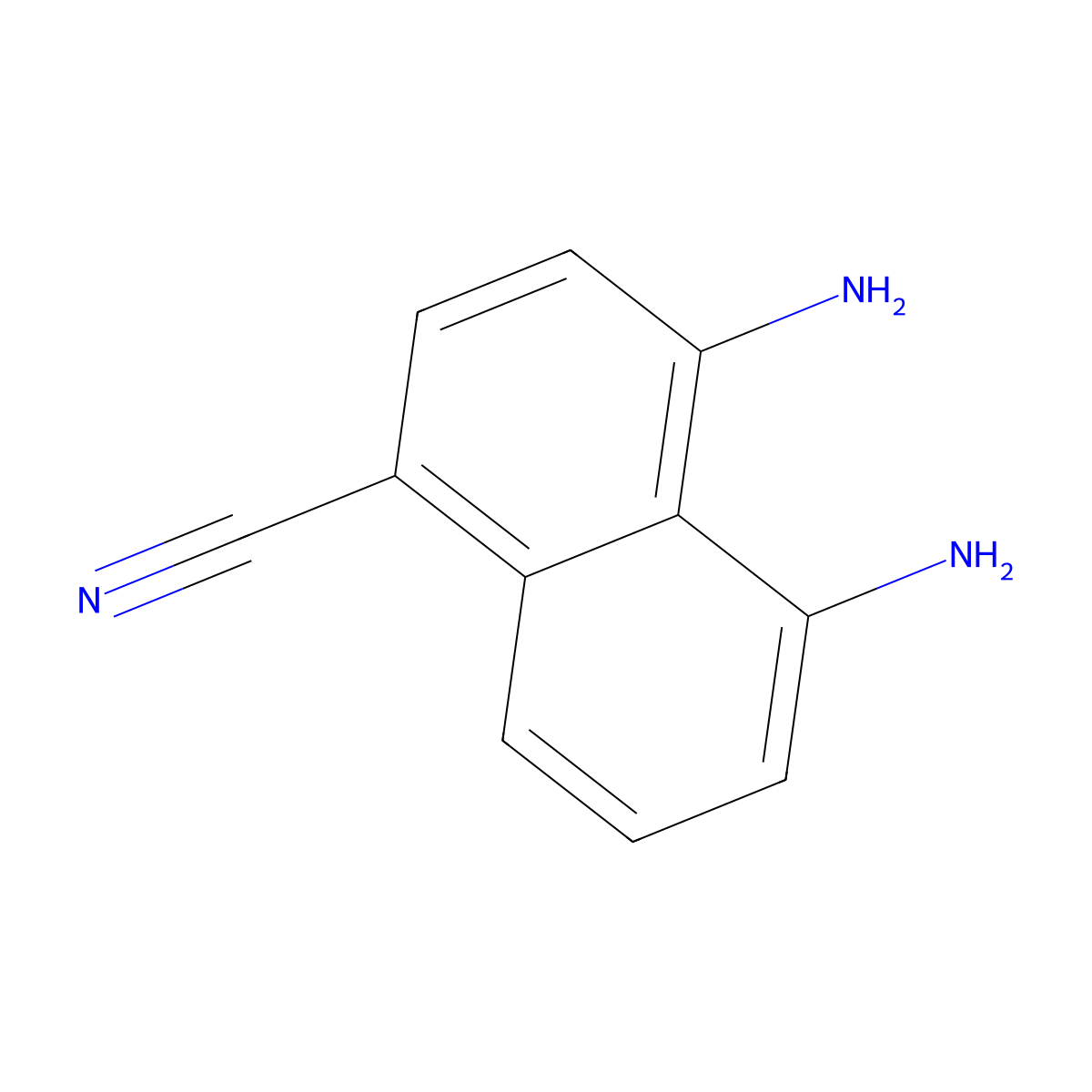 4,5-Diamino-1-naphthonitrile molecular structure, CAS 128094-18-8