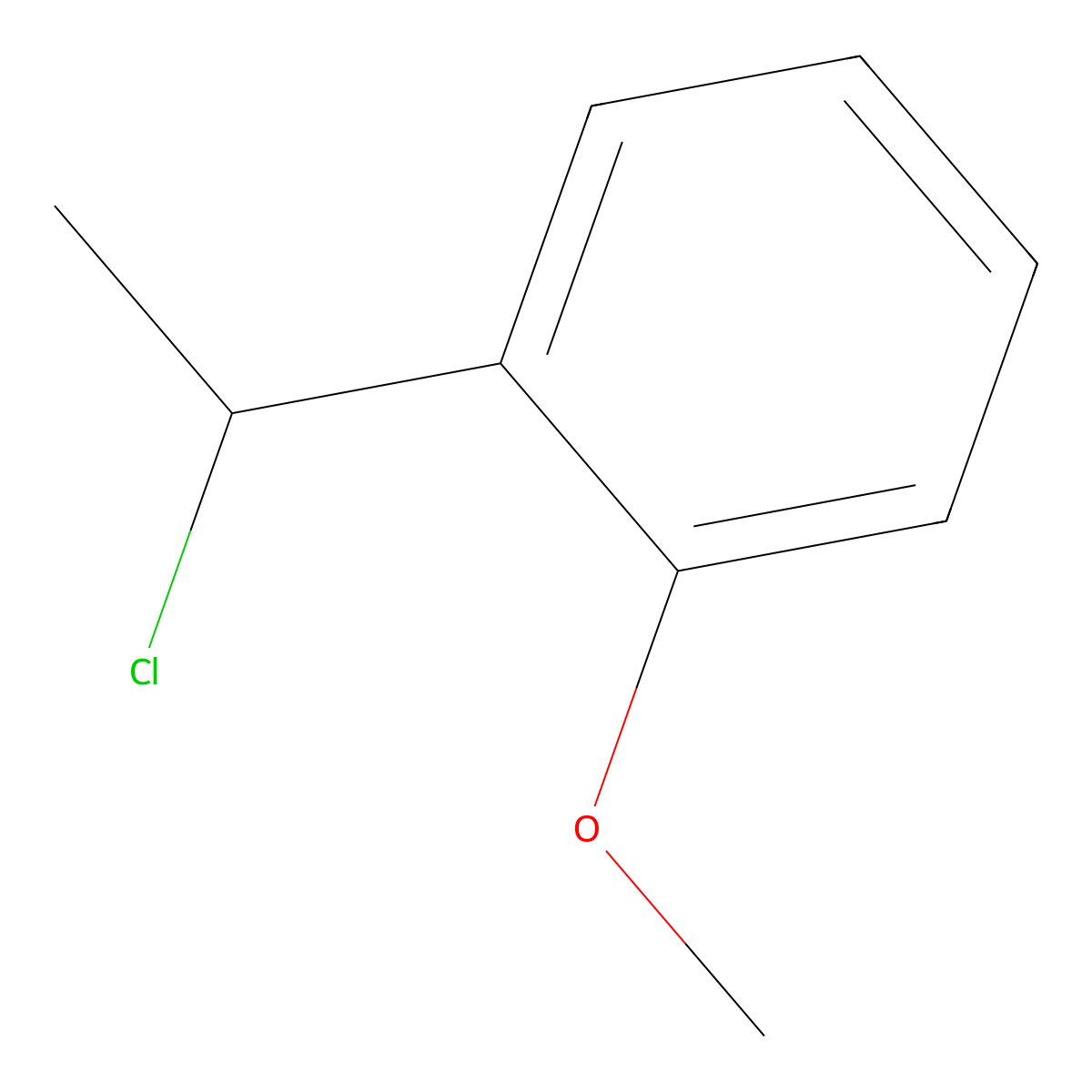 1-(1-Chloroethyl)-2-methoxybenzene molecular structure, CAS 128094-95-1