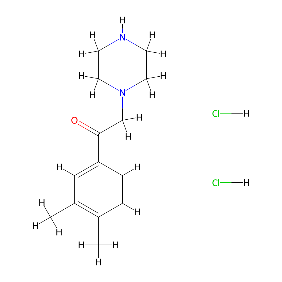 1-(3,4-Dimethylphenyl)-2-(piperazin-1-yl)ethan-1-one dihydrochloride molecular structure, CAS 1281019-20-2