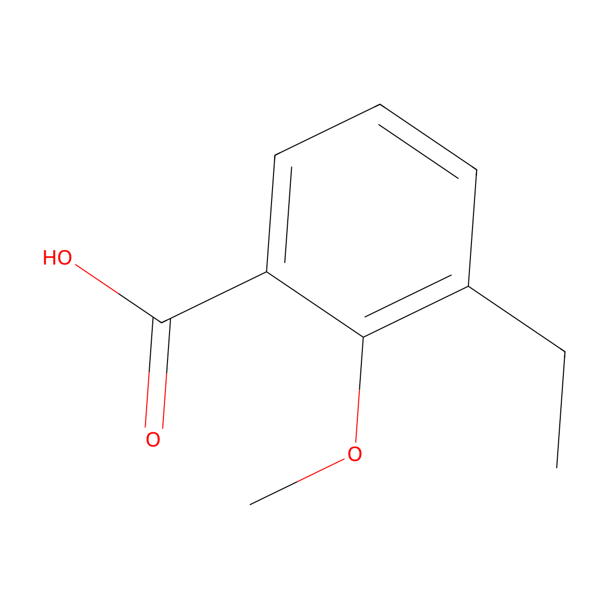 3-Ethyl-2-methoxybenzoic acid molecular structure, CAS 128102-43-2