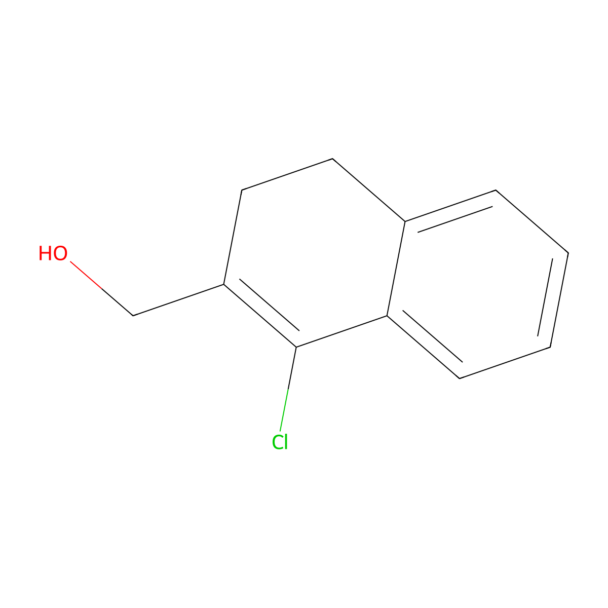 (1-Chloro-3,4-dihydronaphthalen-2-yl)methanol molecular structure, CAS 128104-82-5