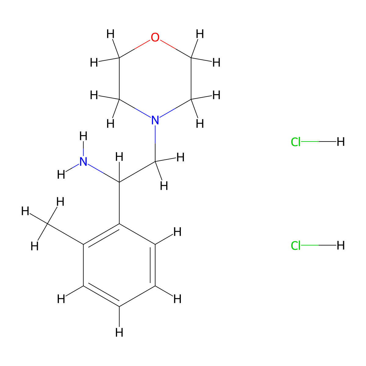 1-(2-Methylphenyl)-2-(morpholin-4-yl)ethan-1-amine dihydrochloride molecular structure, CAS 1281152-67-7