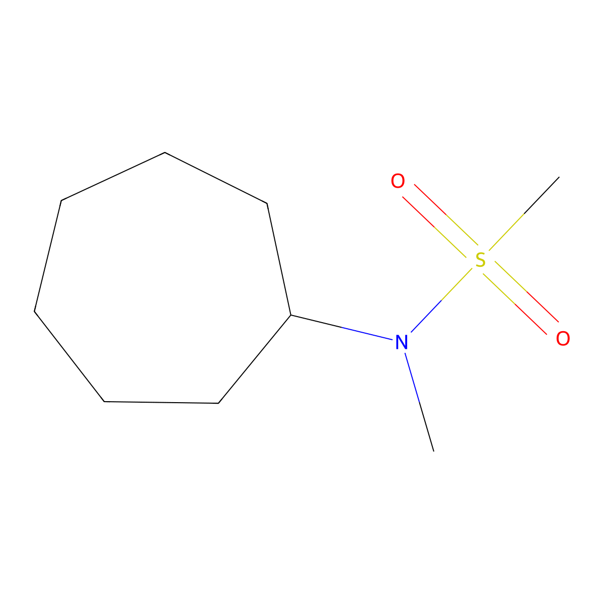 N-cycloheptyl-N-methylmethanesulfonamide molecular structure, CAS 1281160-88-0