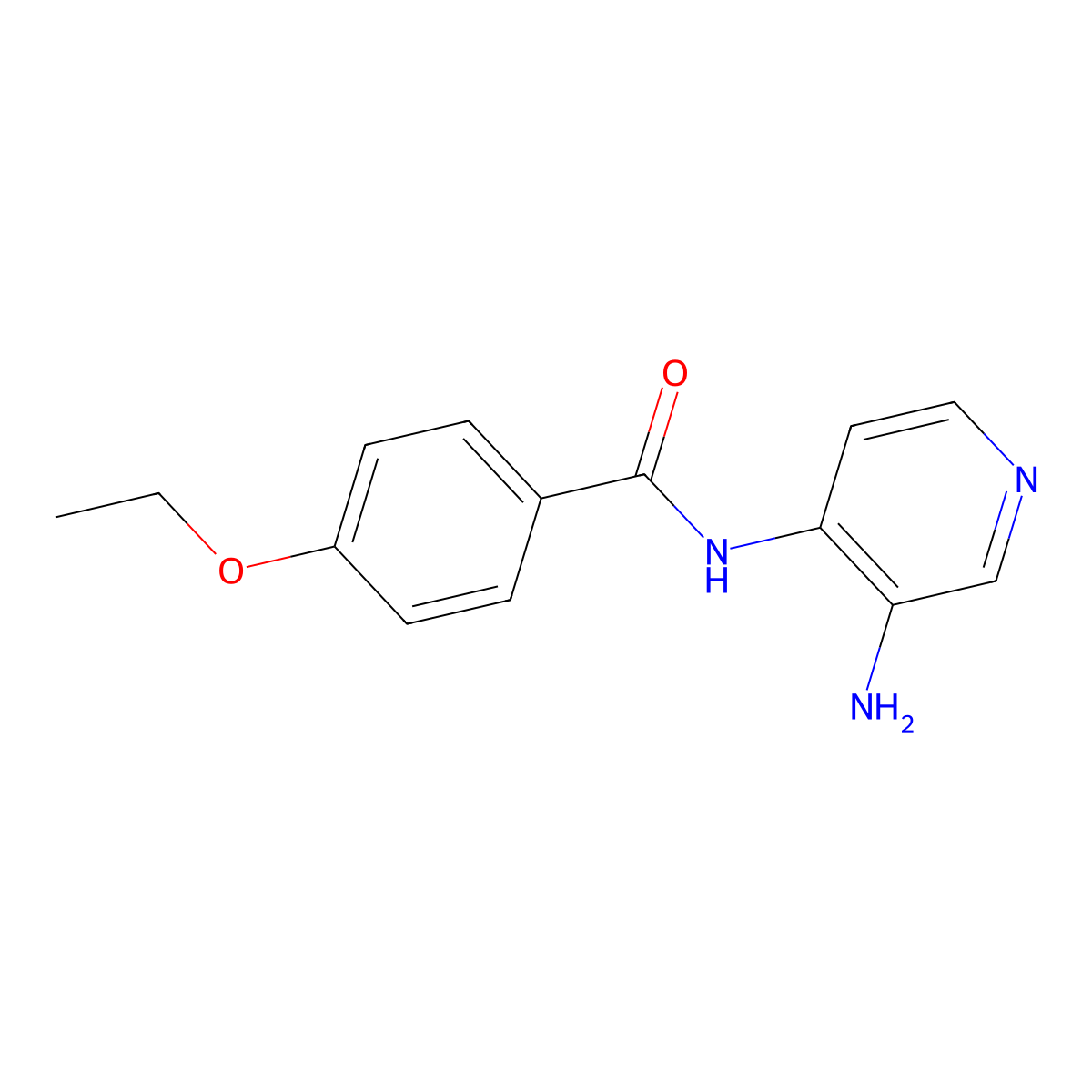 N-(3-aminopyridin-4-yl)-4-ethoxybenzamide molecular structure, CAS 1281215-72-2