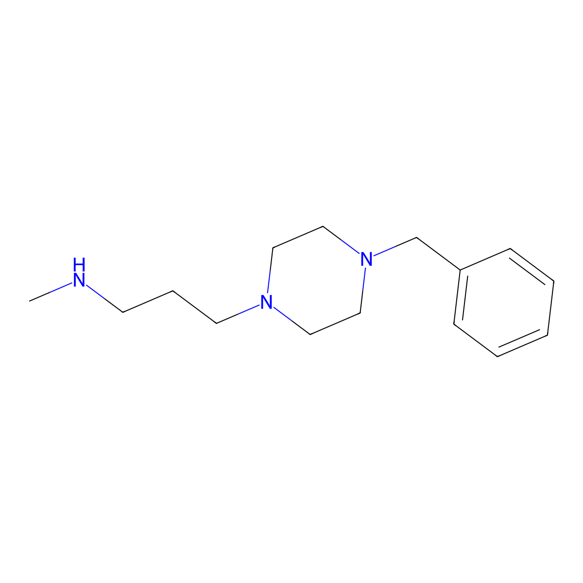 [3-(4-Benzylpiperazin-1-yl)propyl](methyl)amine molecular structure, CAS 1281229-82-0
