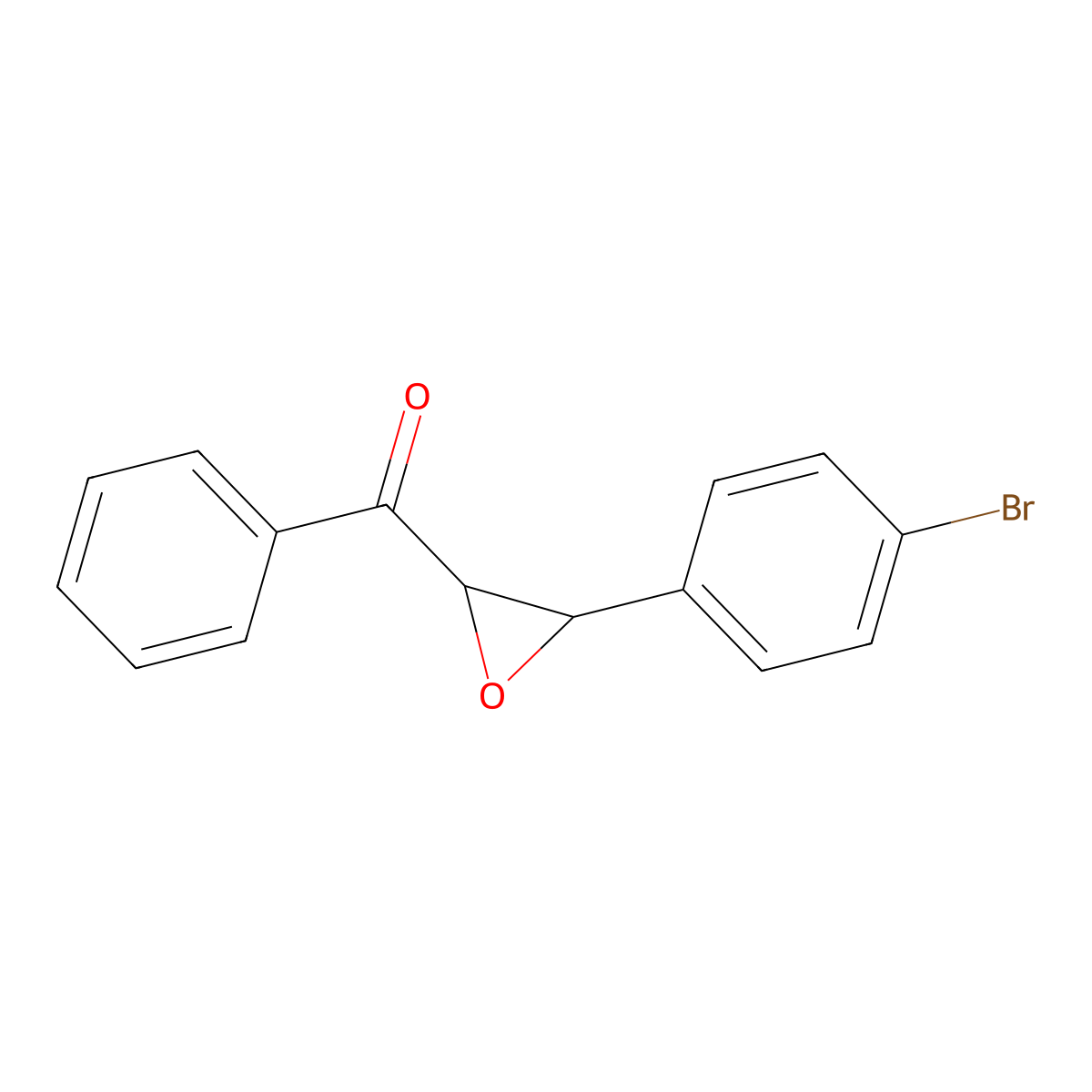 [(2S,3R)-3-(4-bromophenyl)oxiran-2-yl]-phenylmethanone molecular structure, CAS 128126-18-1