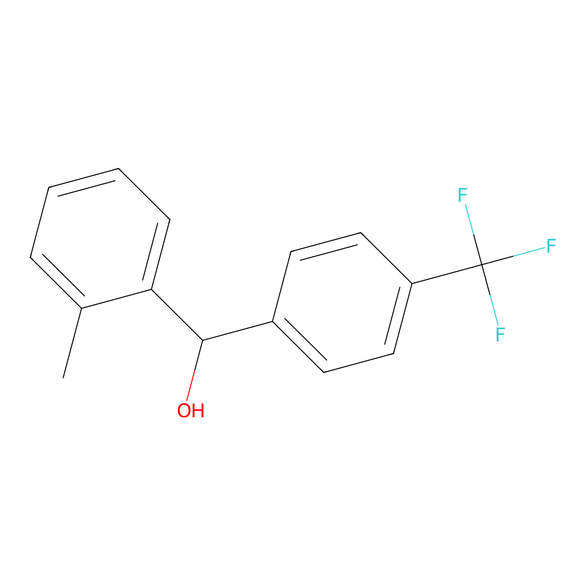 alpha-(2-Methylphenyl)-4-(trifluoromethyl)benZenemethanol molecular structure, CAS 1281279-43-3