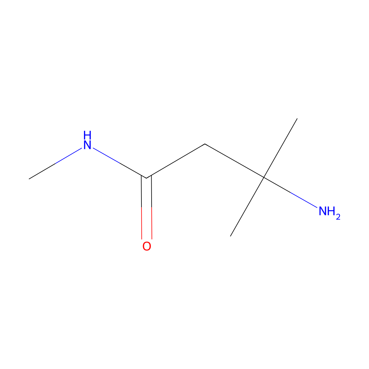 3-amino-N,3-dimethylbutanamide molecular structure, CAS 128131-05-5