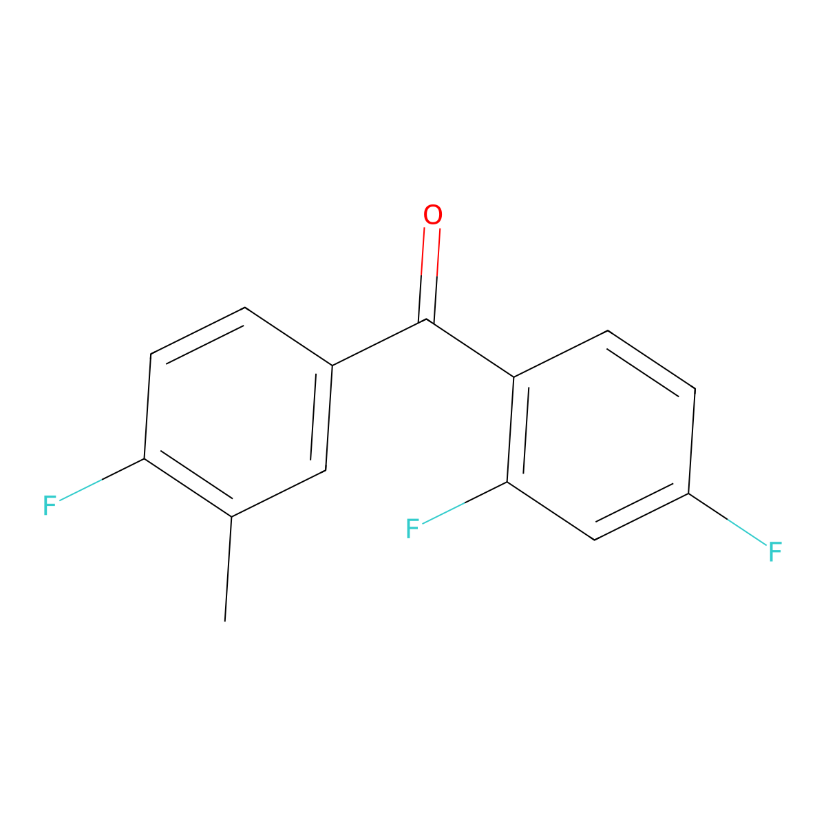 3-Methyl-2',4,4'-trifluorobenzophenone molecular structure, CAS 1281322-38-0