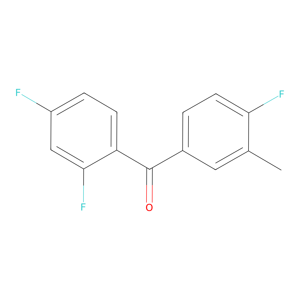 3-Methyl-2',4,4'-trifluorobenzophenone molecular structure, CAS 1281322-38-0