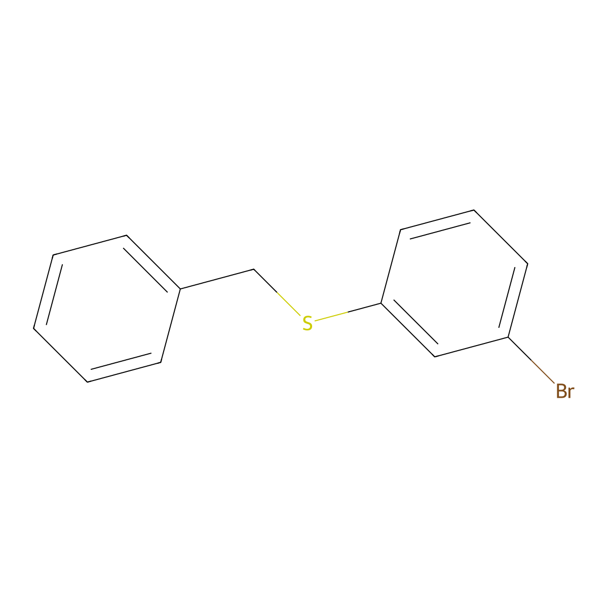 Benzyl(3-bromophenyl)sulfane molecular structure, CAS 128133-75-5