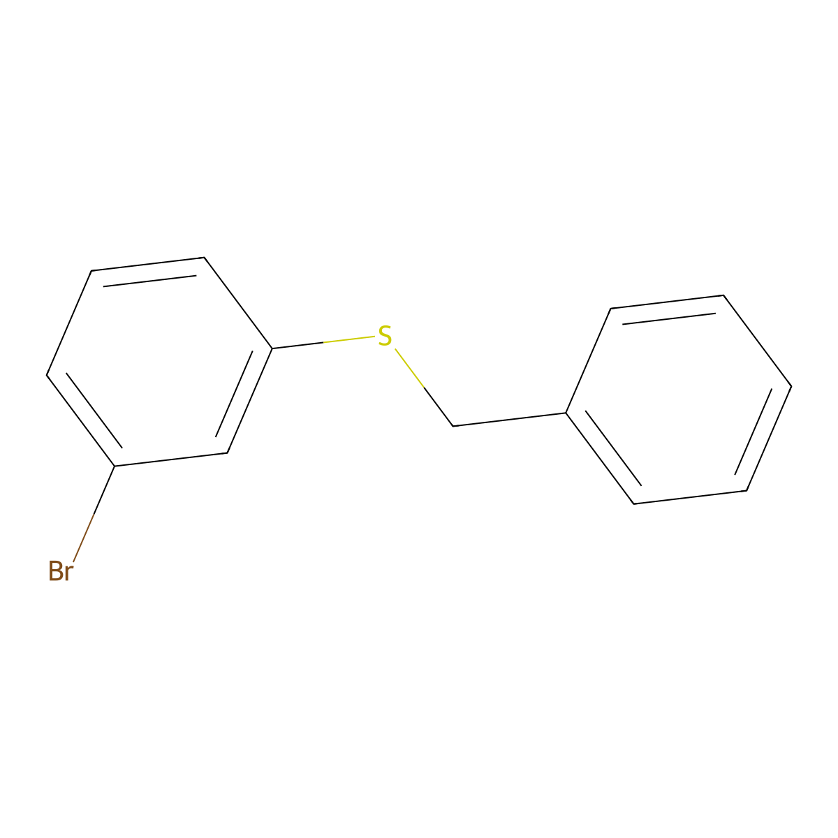 Benzyl(3-bromophenyl)sulfane molecular structure, CAS 128133-75-5