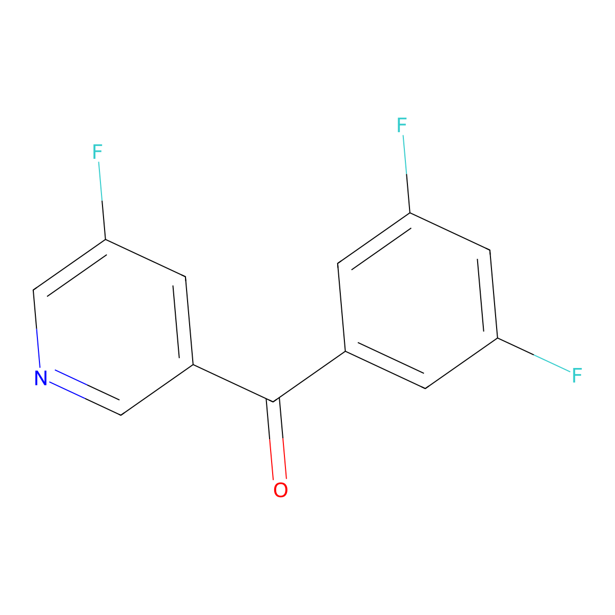 3-(3,5-Difluorobenzoyl)-5-fluoropyridine molecular structure, CAS 1281354-74-2