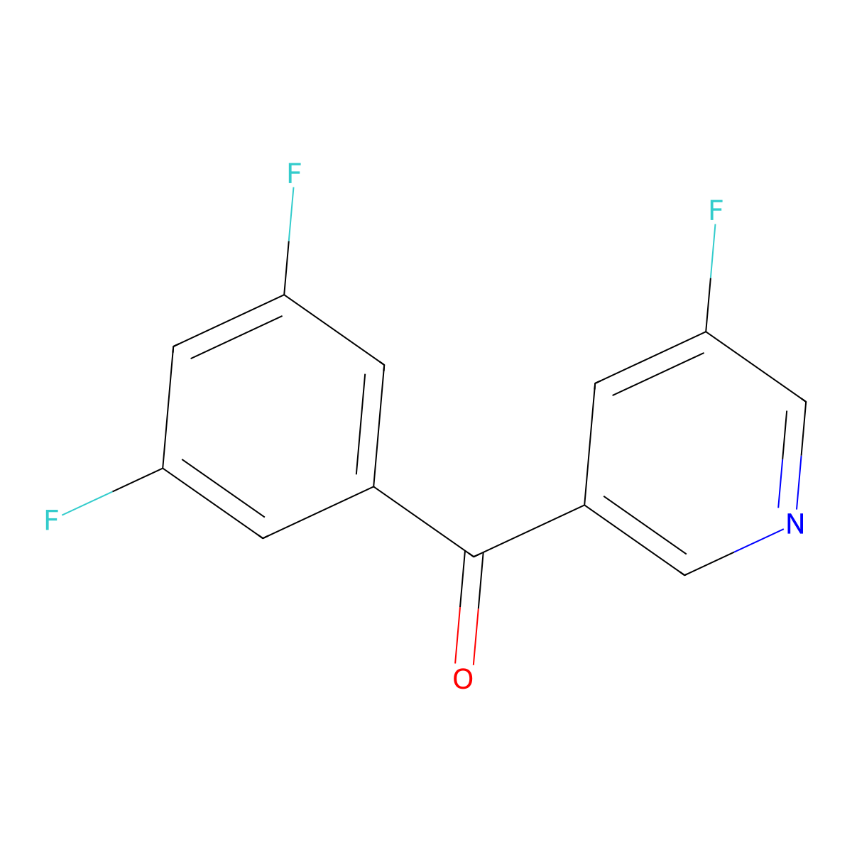 3-(3,5-Difluorobenzoyl)-5-fluoropyridine molecular structure, CAS 1281354-74-2