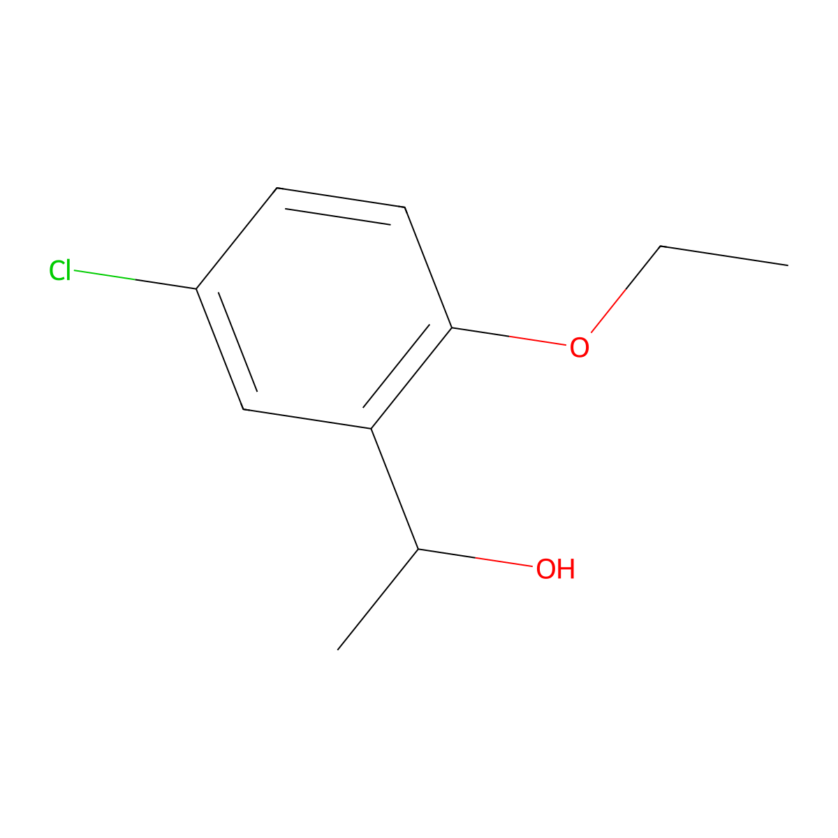 (S)-1-(5-Chloro-2-ethoxyphenyl)ethan-1-ol molecular structure, CAS 1281385-56-5