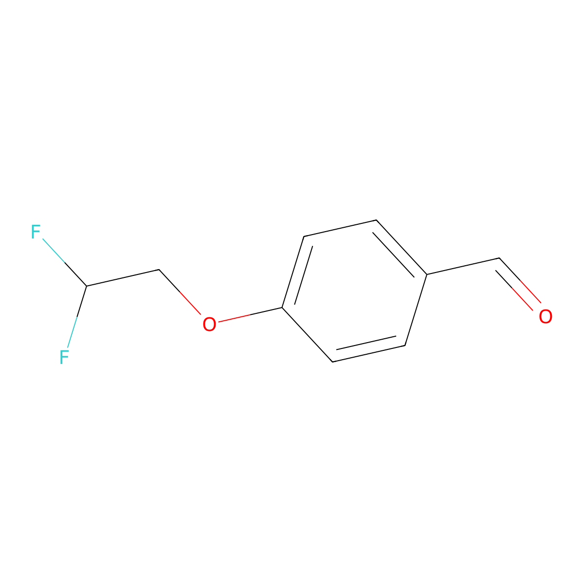4-(2,2-Difluoroethoxy)benzaldehyde molecular structure, CAS 128140-72-7